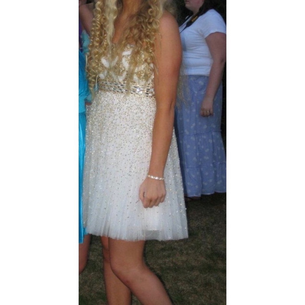 Sherri Hill Strapless Cocktail Dress